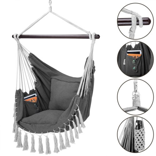 Függőszék, antracit, 170 x 100 x 150 cm