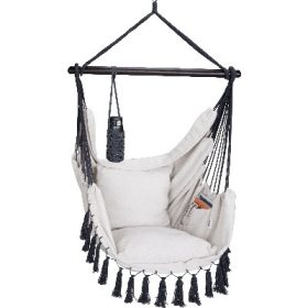 Függőszék, krém, 170 x 100 x 150 cm