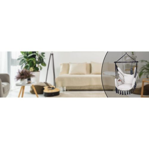 Függőszék, krém, 170 x 100 x 150 cm