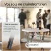 Összecsukható állóasztal, 2 db, fehér, fa erezet minta ,60 cm