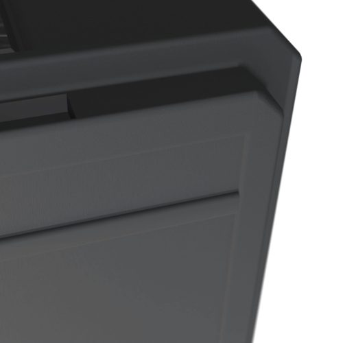 Kerti tároló láda,280 liter, antracit, fa hatású, vízzáró