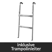 Trambulin biztonsági hálóval, 305 cm, zöld