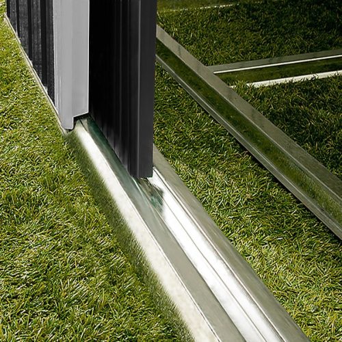 Kerti tároló, antracit, fém, 200x125x180 cm, vízzáró, zárható