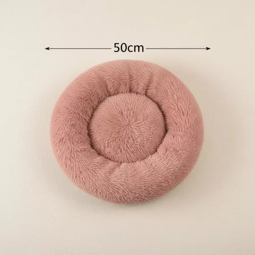Ponchik kerek kutyafekhely, 50 cm, rózsaszín