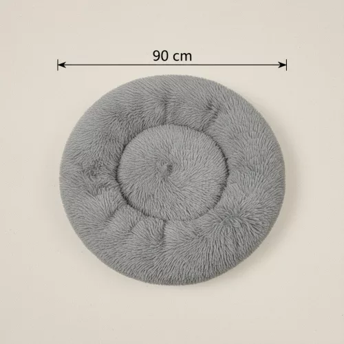 Ponchik kerek kutyafekhely, 90 cm, szürke