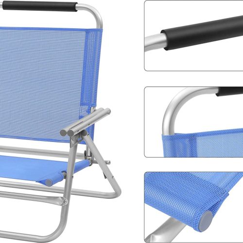 2db Strand szék, zöld, 4 pozíciós háttámla, karfás, könnyen tárolható