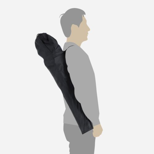 Kemping szék, fekete és kék, szivaccsal bélel ülőfelület, 250 kg-ig terhelhető