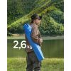 2db Kemping szék, kék, kényelmes, pohártartóval, 150 kg-ig terhelhető