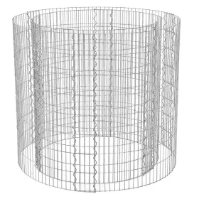 Kerek gabion kőhöz, fém kosár, vastag rács