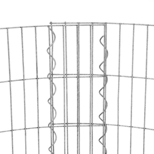 Kerek gabion kőhöz, fém kosár, vastag rács