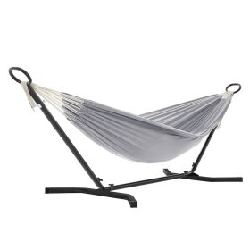   Hintaágy állvánnyal, 5 állítható magasság, szürke, 210 x 150 cm