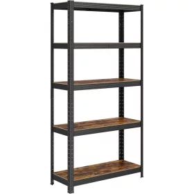 SONGMICS Polcos állvány, 30 x 75 x 150 cm, 650 kg teherbírás (130 kg polconként), ipari