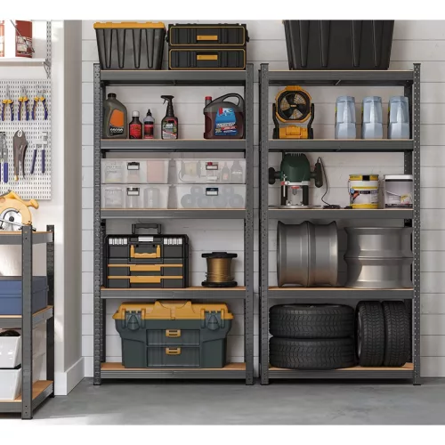 Polcos állvány, 175kg polconkénti teherbírással, szürke