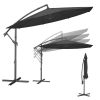 Napernyő teraszra, 3 méter, dönthető, UPF 50+ védelem, szürke