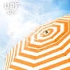 Napernyő, 1,6 m, UPF 50+, hordozható, dönthető, narancs és fehér csíkos