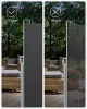 SONGMICS 160 x 300 cm (M x H), Oldalsó Napellenző erkélyre és teraszra, Magánélet védelem,