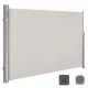 Oldalsó terasznapellenző, belátásgátló, bézs, 280 g/m² 200 x 350 cm