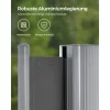 SONGMICS 2 x 3,5 m (M x H), Oldalsó Napellenző Erkélyre, Teraszra, Kertbe, Padlóhoz