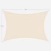 Napvitorla, 2x3m, UV védelem, légáteresztő anyag, időjárás álló, bézs