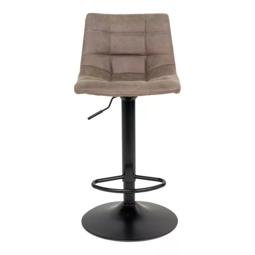 2 db Middelfart bárszék, mikroszálas, világosbarna, 75 cm ülésmagasság