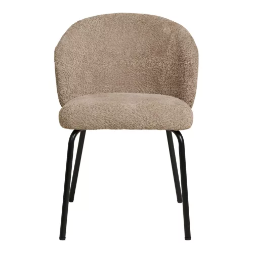 2 db Safira étkezőszék, bouclé, bézs, modern dizájn