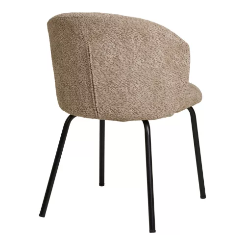 2 db Safira étkezőszék, bouclé, bézs, modern dizájn