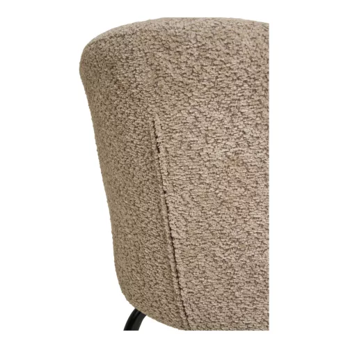 2 db Safira étkezőszék, bouclé, bézs, modern dizájn