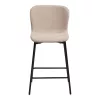 2 db Maceda Bárszék, bouclé, bézs, 65 cm ülésmagasság