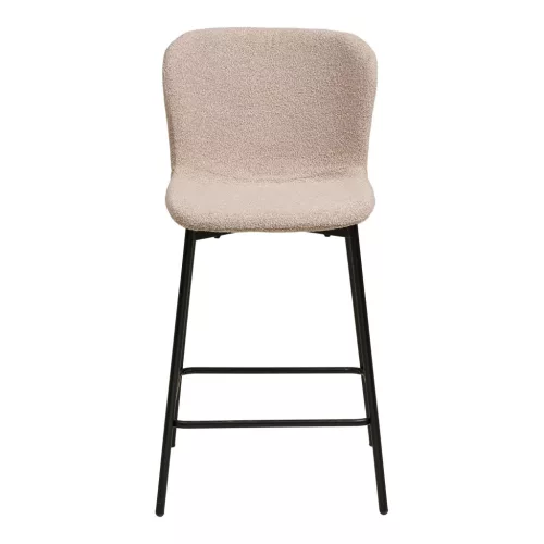 2 db Maceda Bárszék, bouclé, bézs, 65 cm ülésmagasság