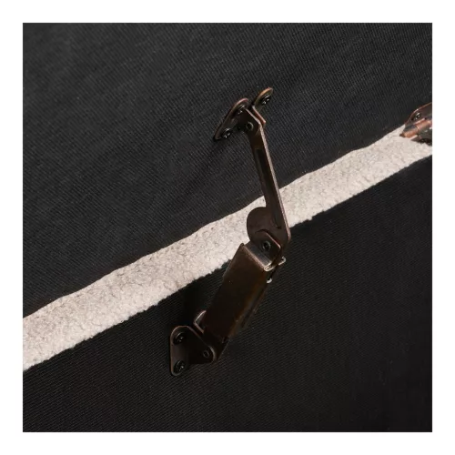 Ülőpad tárolóval, bouclé szövet és gumifa, bézs