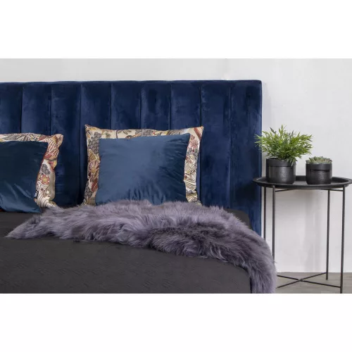 Lerakóasztal acélból, fekete, 47 x 47 x 50 cm