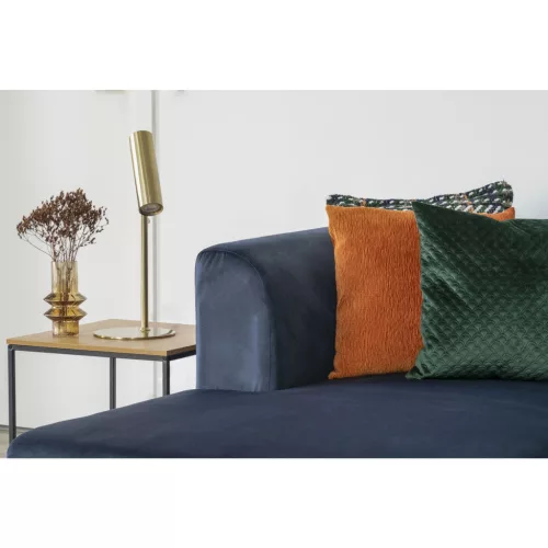 Vita lerakóasztal, tölgyhatású, fekete kerettel, 45 x 45 x 45 cm