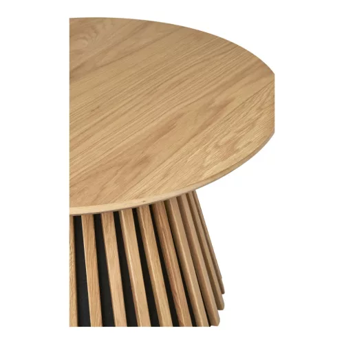 Dohányzóasztal, tölgyfurnér, 70x45 cm, őszi barna