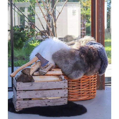 Lambskin báránybőr szőnyeg, 50x85 cm, Barna