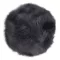 Lambskin báránybőr ülőpárna, Szürke, Ø35 cm