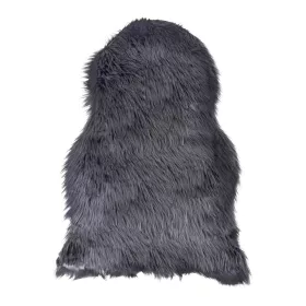 Báránybőr szőnyeg, műbőr 50x85 cm, Szürke