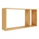 Ember fali polc, bambusz, 70x15x35,5cm