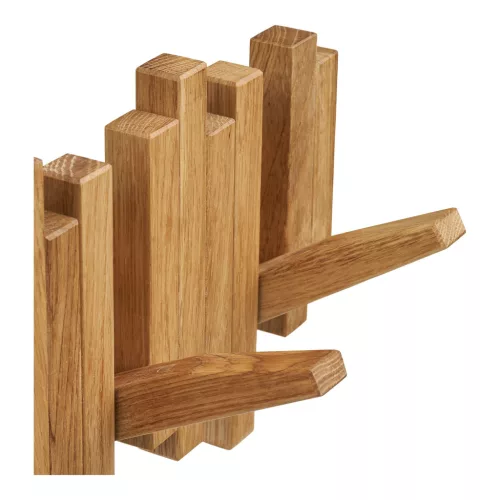 Fali ruhafogas, tölgy, 3x40x18cm