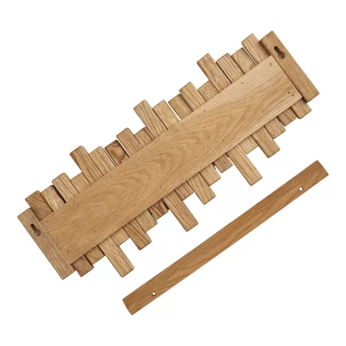 Fali ruhafogas, tölgy, 3x40x18cm