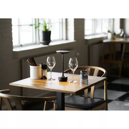 Lyneham Asztali Lámpa, tölthető, fekete