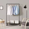 SONGMICS Nehéz Teherbírású Fém Ruhaszárító Kocsi, 90 kg Terhelhetőség, Ipari Design,