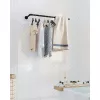 SONGMICS Falra szerelhető ruhafogasok, 2 darabos készlet, ipari csőből készült ruhafogasok