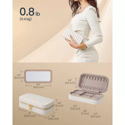 SONGMICSHOME ANAH Kollekció - Utazó Ékszerdoboz