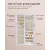 SONGMICS Ékszerszekrény Armoire, Zárható Fali Tároló Szervező Egység