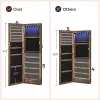 SONGMICS Ékszeres Szekrény Armoire, Zárható Falra Szerelhető Tároló Egység Nyaklánc