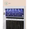 SONGMICS Keret nélküli tükrös ékszeres szekrény, 6 LED-es ékszerrendező falra szerelhető
