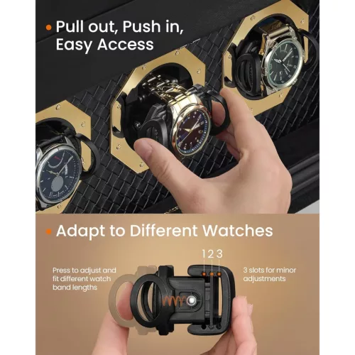 SONGMICS HOME RONNE Kollekció - 9 férőhelyes óratartó doboz, óratartó vitrin üvegablakokkal,