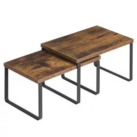 Konyhai rendszerező polc, 2 db, rusztikus barna