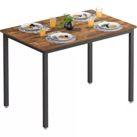   Étkezőasztal, 4 személyes, rusztikus barna, 70 x 110 x 77 cm