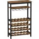 SONGMICS Borosállvány 24 borosüveg álló üvegtartóval a konyhába, bárba,